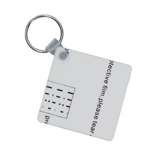 LLAVERO DE MDF DOBLE CARA CUADRADO 5MM P/SUB. GEN.