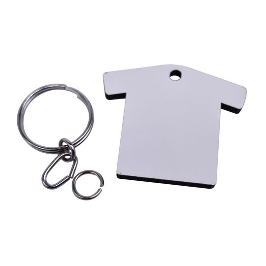 LLAVERO DE MDF DOBLE CARA EN FORMA DE CAMISA 5MM P/SUB. GEN.