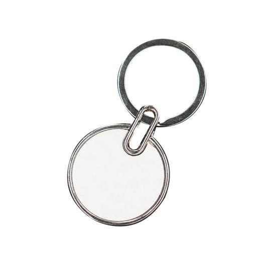 LLAVERO METÁLICO DOBLE CARA REDONDO P/SUB. GEN.