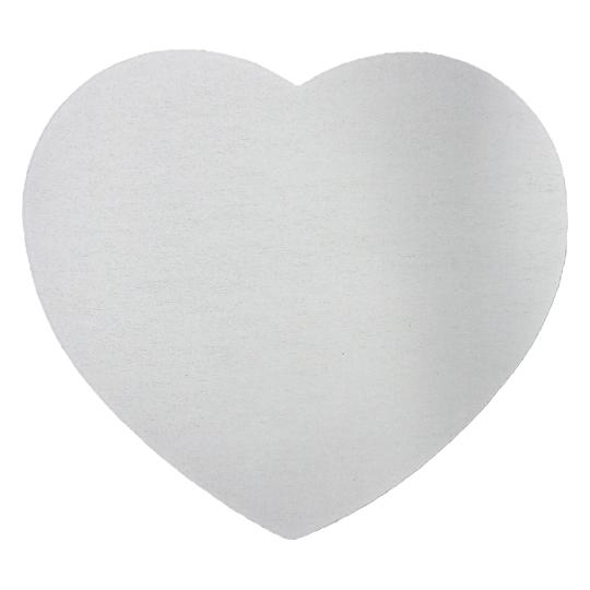 MOUSE PAD CORAZÓN DE CAUCHO VULCANIZADO 3MM P/SUB. GEN.