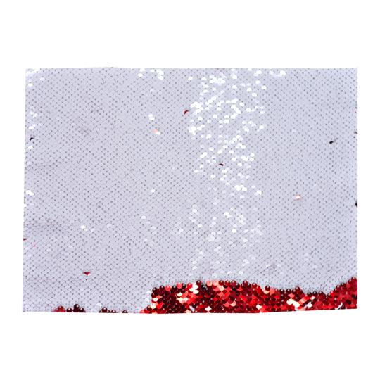 LENTEJUELA TAMAÑO A4 BLANCO/ROJO P/SUB. COLOR MAKE.