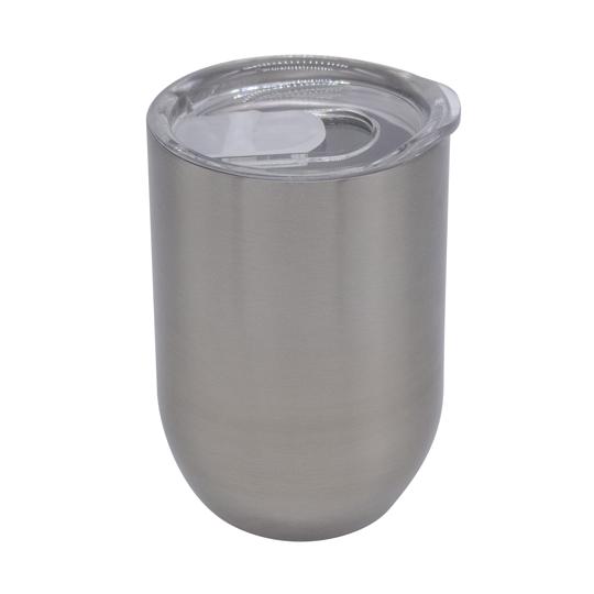 VASO DE ACERO OVALADO VINERO 300 ML PLATA P/SUB. COLOR MAKE.