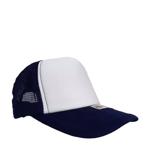 GORRA DE MALLA AZUL OSC. + FRENTE BLANCO GEN.