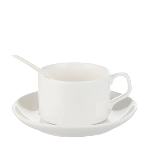SET P/CAFÉ 5OZ. (TAZA, CUCHARA Y PLATO) SUB. BESTSUB.