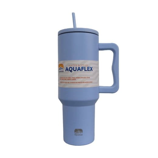 VASO INOX. QUENCHER 40 OZ. CELESTE P/GRAB. DG.