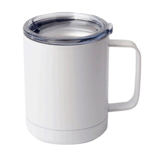 VASO ACERO C/ASA 400 ML. BLANCO SUB. C. MAKE