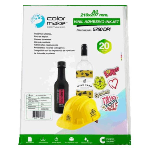 VINIL AUTOADHESIVO INKJET A4 TORNASOL PCK 20 HOJAS C. MAKE