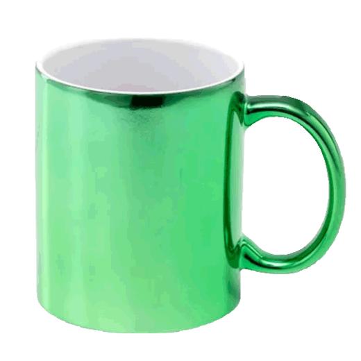TAZA CER. ESPEJO 11 OZ. VERDE SUB. C.MAKE