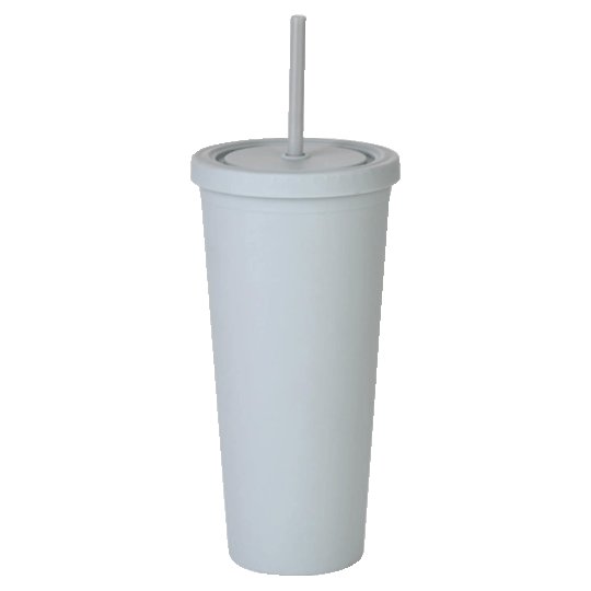 VASO PLASTICO STARBUCKS C/PAJILLA GRIS 22 OZ. DG.
