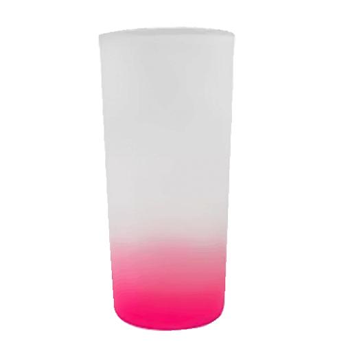 VASO FROSTED 270 ML. DEGRADADO ROSADO C. MAKE.