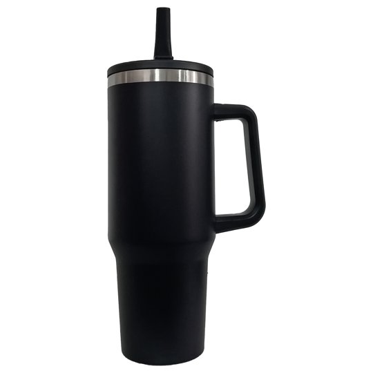 VASO STANLEY 40 OZ. NEGRO C/PAJILLA PLEGABLE P/GRAB. GEN