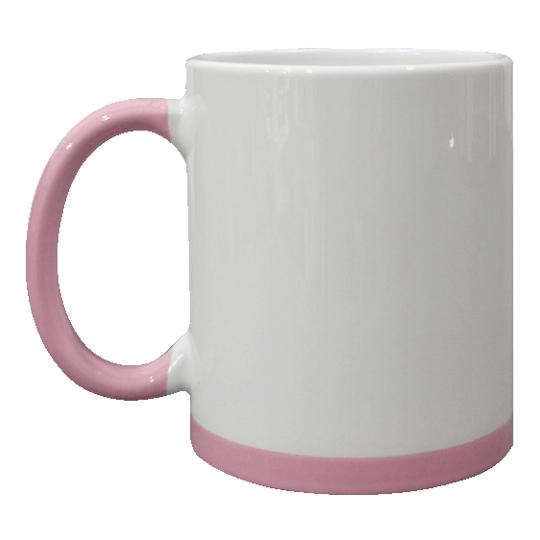 TAZA CER. BARTON 11 OZ. ROSADO SUB. DG.