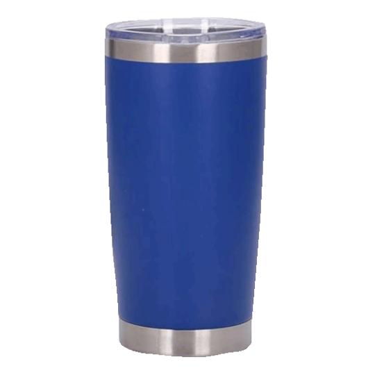 TERMO 20 OZ. AZUL ROYAL C/BORDE METAL P/GRAB. LASER DG.