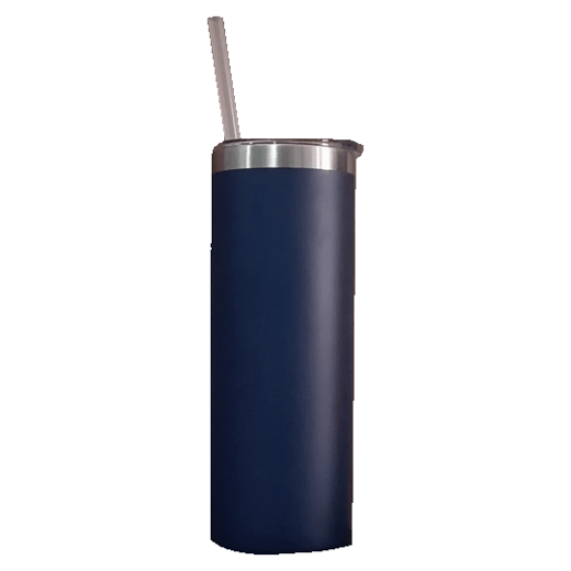 TUMBLER SKINNY AZUL OSC. C/PAJILLA METAL 20 OZ. P/GRAB. C. MAKE