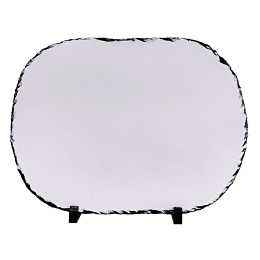 PIEDRA VID. OVALADA 27X36 CM. C/PEDESTAL SUB. DG.